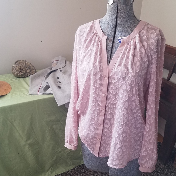 Pink Banana Republic blouse - Picture 6 of 8